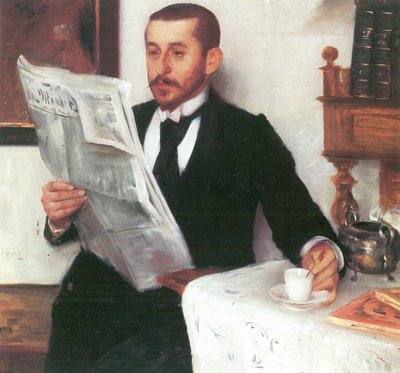 Portrait of the Painter Benno Becker by Lovis Corinth